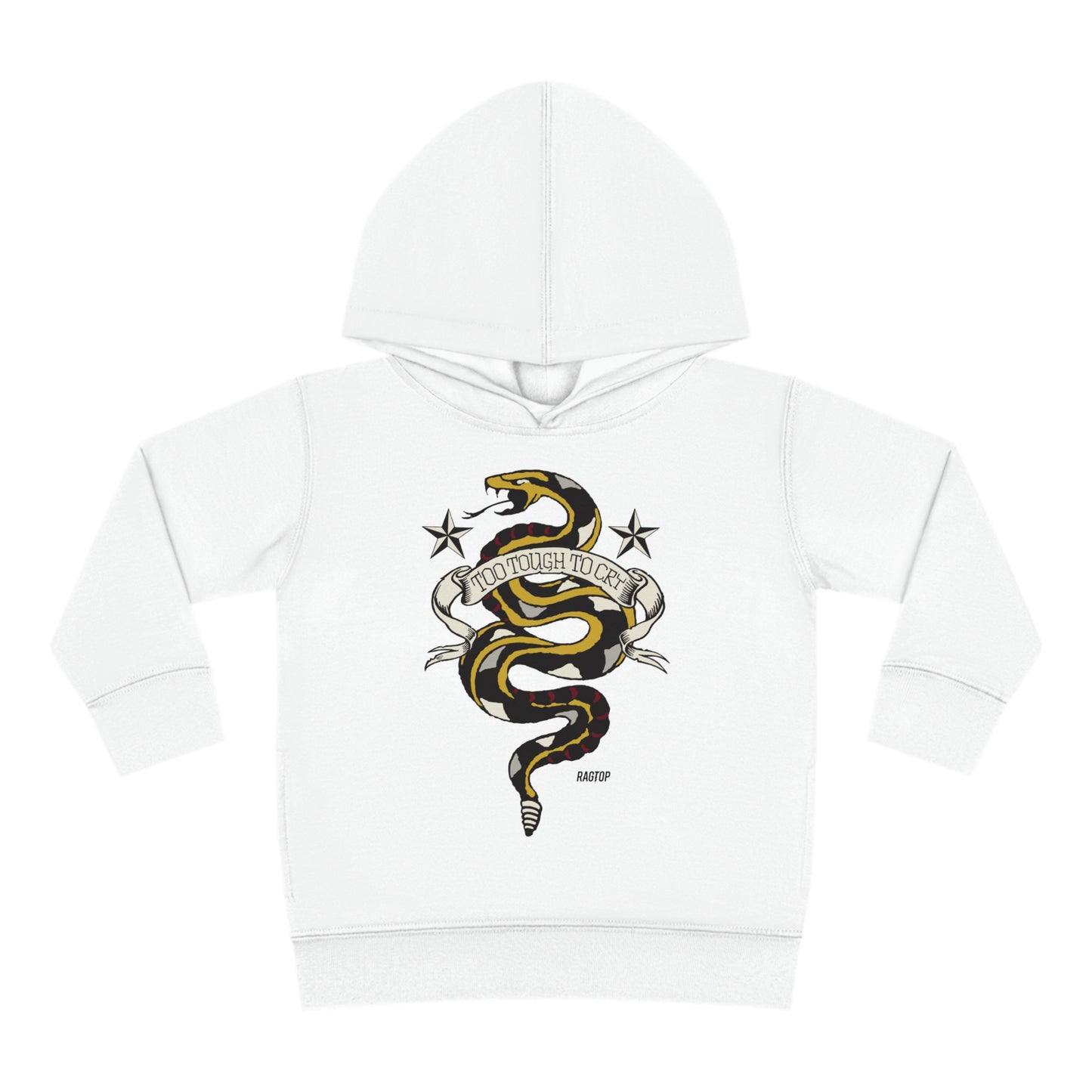 TOO TOUGH TO CRY - Toddler Pullover Fleece Hoodie