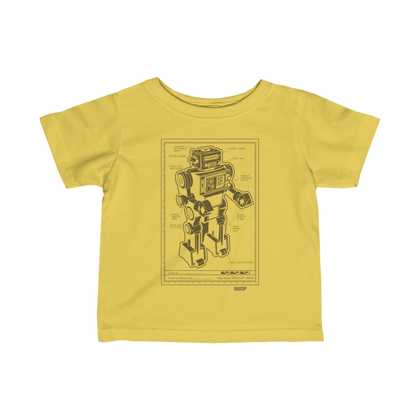 ROBOT PLANS - Infant Fine Jersey Tee