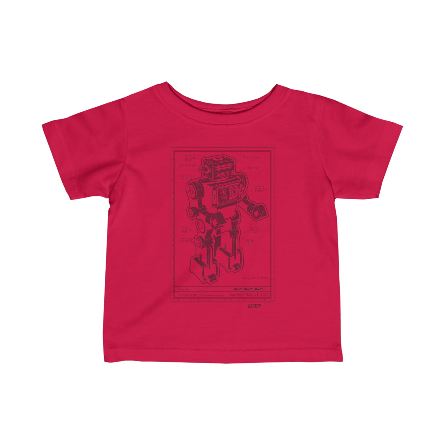 ROBOT PLANS - Infant Fine Jersey Tee