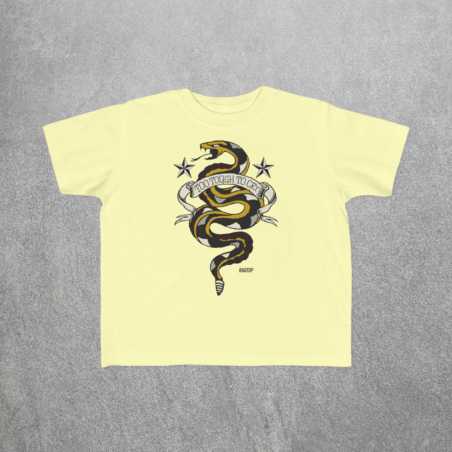 TOO TOUGH TO CRY Toddler's Fine Jersey Tee