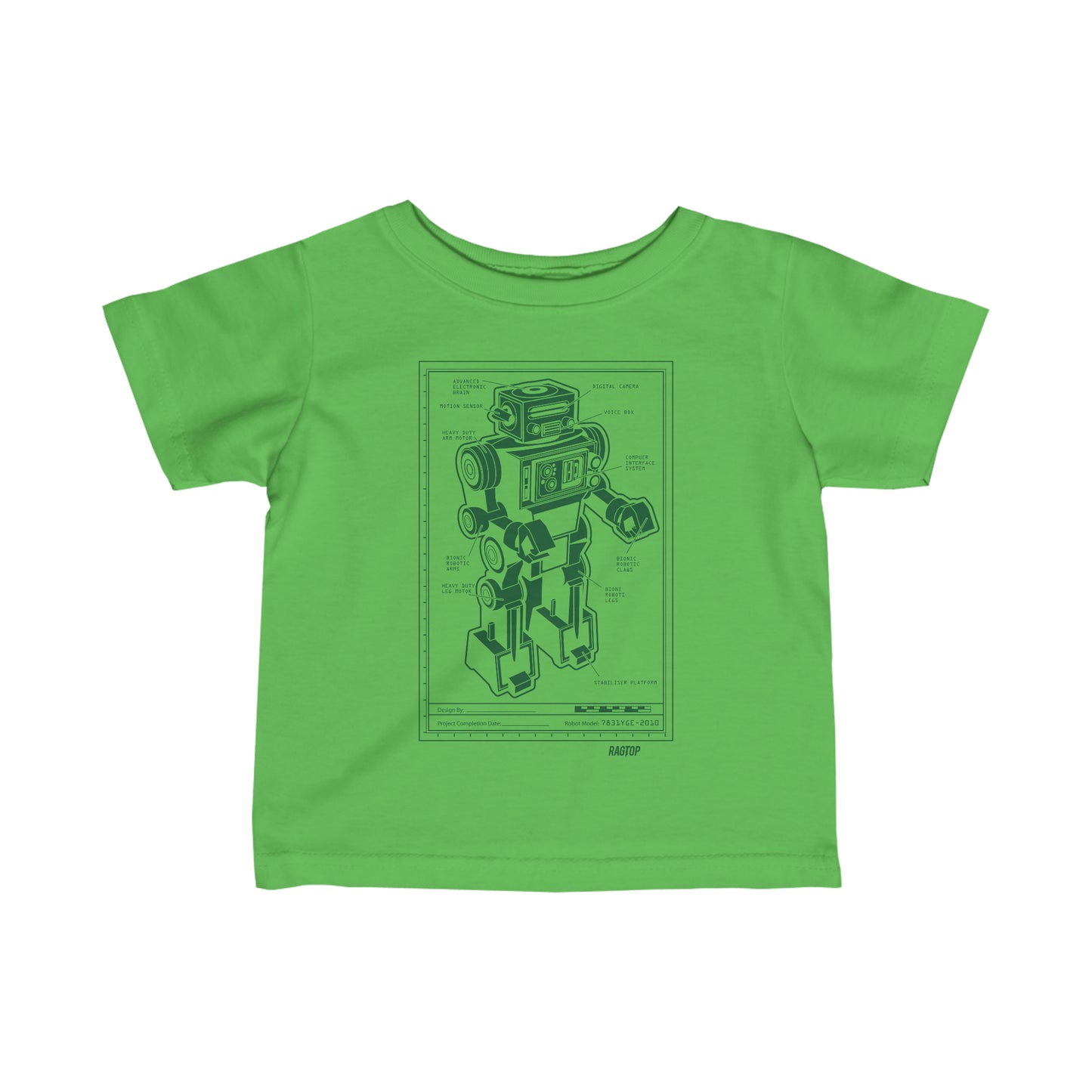ROBOT PLANS - Infant Fine Jersey Tee