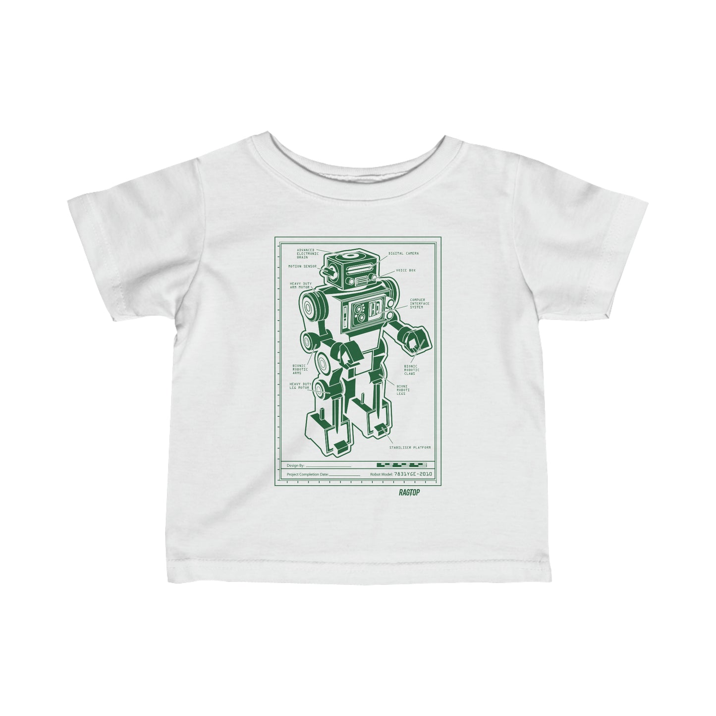 ROBOT PLANS - Infant Fine Jersey Tee