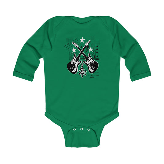 STARS N GUITARS - Infant Long Sleeve Bodysuit