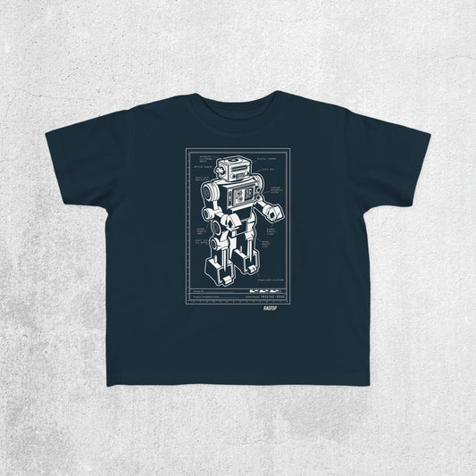 ROBOT PLANS - Toddler's Fine Jersey Tee