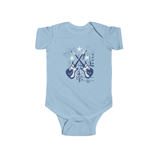 STARS N GUITARS Infant Fine Jersey Bodysuit