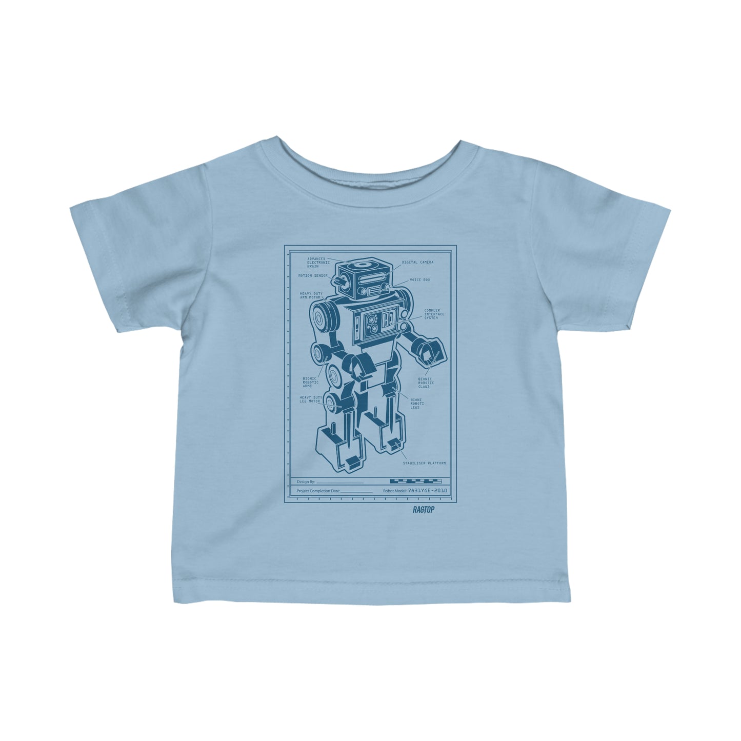 ROBOT PLANS - Infant Fine Jersey Tee