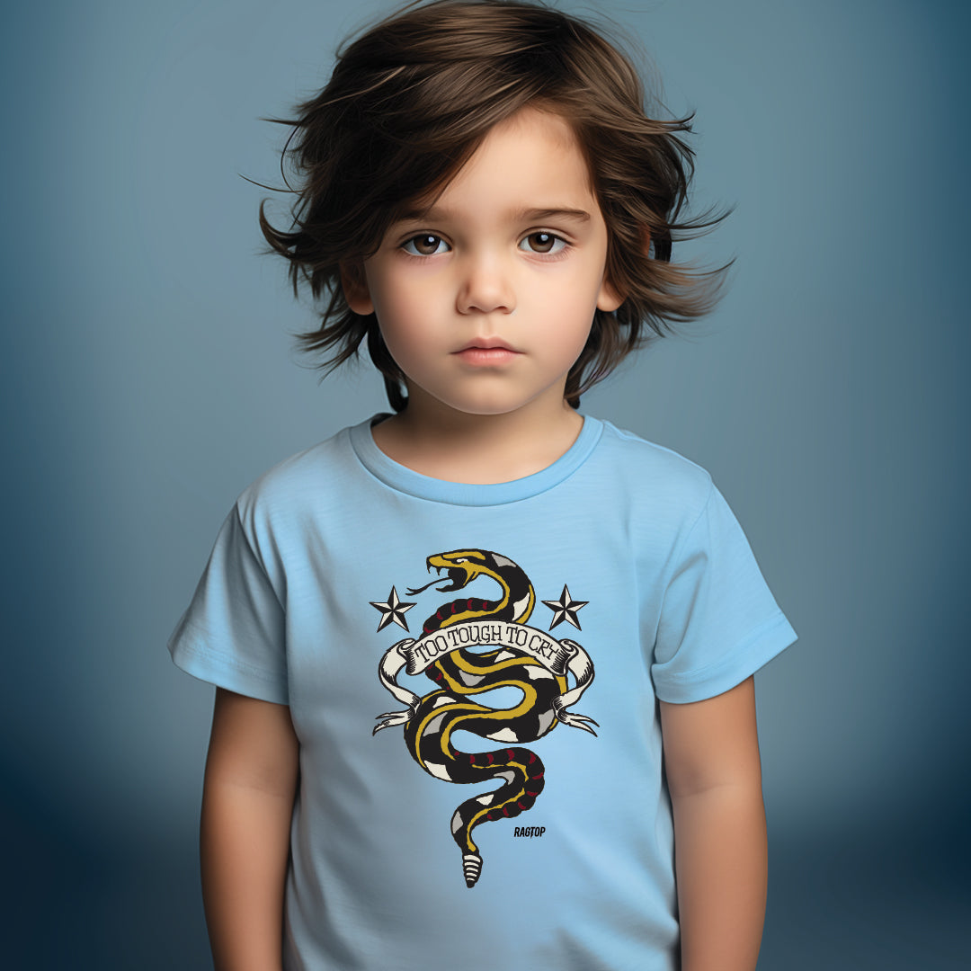 TOO TOUGH TO CRY Toddler's Fine Jersey Tee
